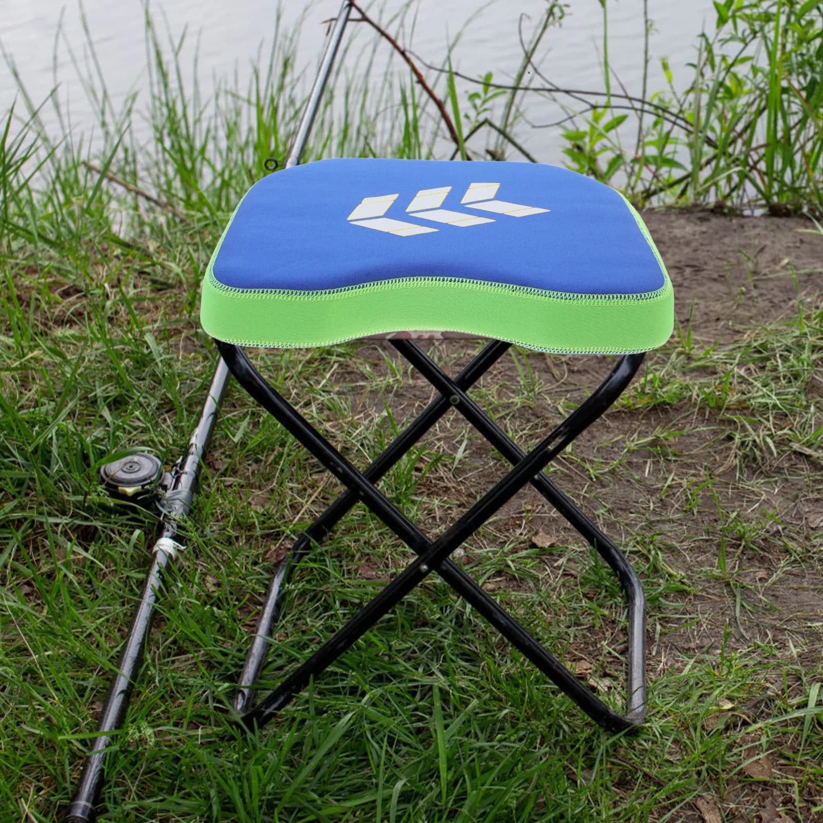2 Pezzi Cuscino Ergonomico Antiscivolo per Sedile da Pesca con Ventose, Comodo e Portatile per Kayak e Barca, Cuscino per Sedile da Esterno