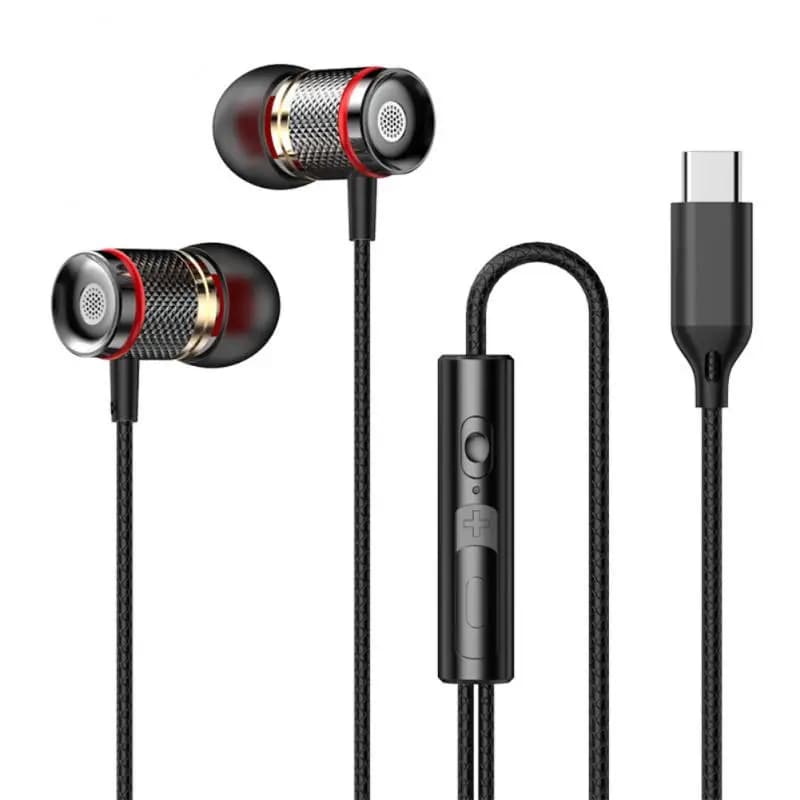 Gaming Wired Earphone Lightweight With Mic Hifi Headphones Music Sport Headset Phone Accessories Volume Adjustable 3.5mm /Type C