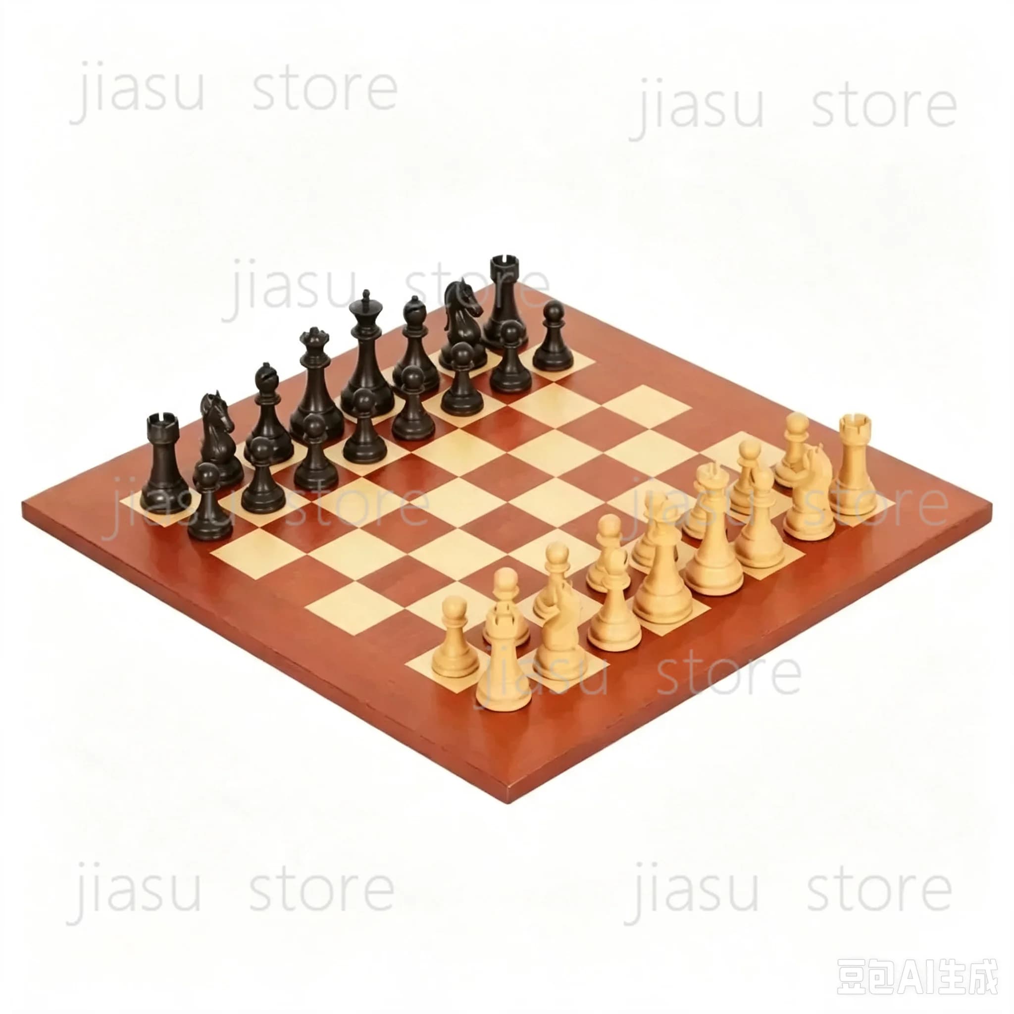 for Premium Wooden Chess Set With Gift Box Large Weighted Chess Pieces Foldable Chessboard