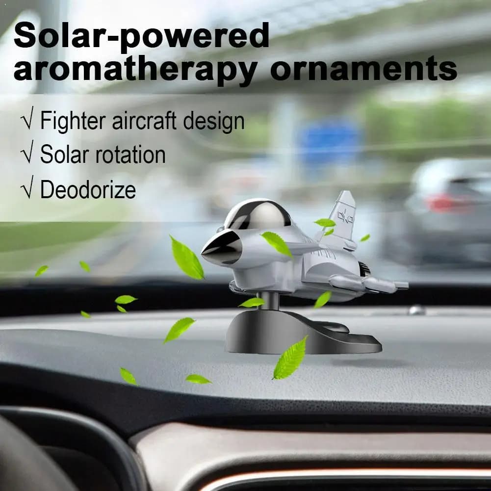 Deodorant for Solar Energy Cars with Rotating Helicopter, Aroma Diffuser in Alloy Shape, Perfume Decoration with Elica Swivel