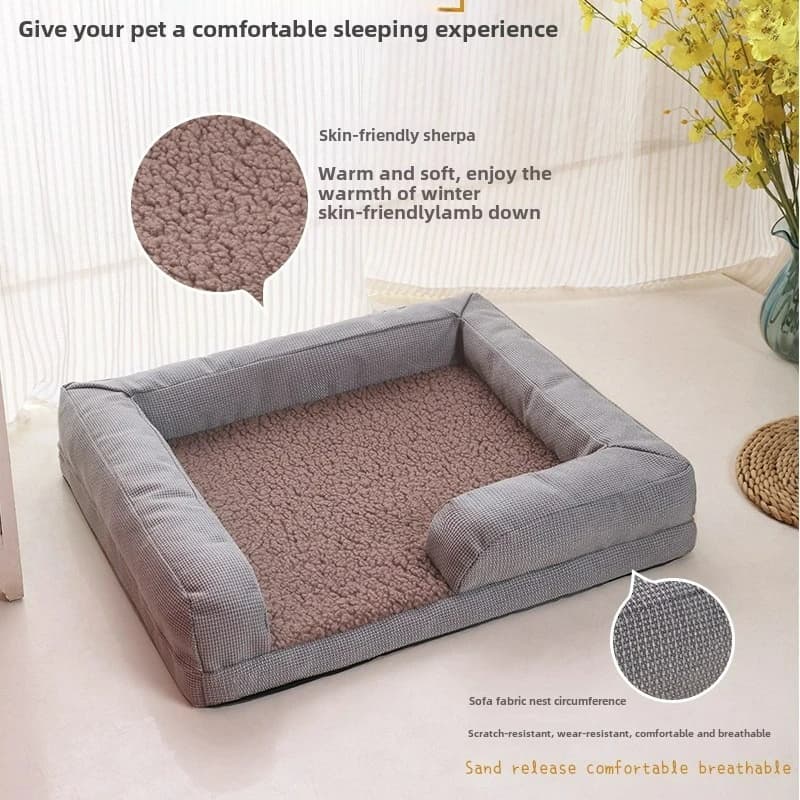 Nuovo cuccia invernale calda lettiera per gatti rimovibile e lavabile cuscino universale per cani quattro stagioni forniture per animali accessori per cuccioli