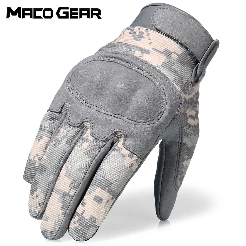 Tactical gloves touchscreen cycling man training bike work shooting sports bike riding bicycle anti-slip gloves with whole fingers