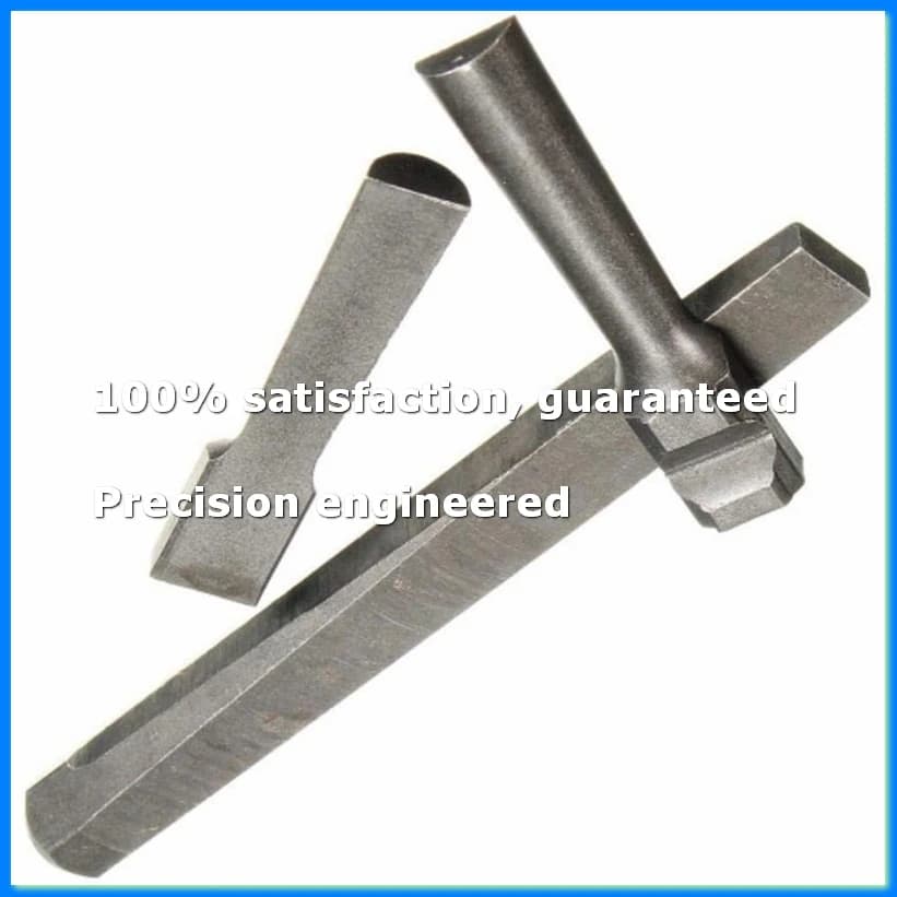 Set of 3 Stones, Wedges and Pins Metal 9/16 Inches, Manual Tools for Separating Chalk and Rock - A49I