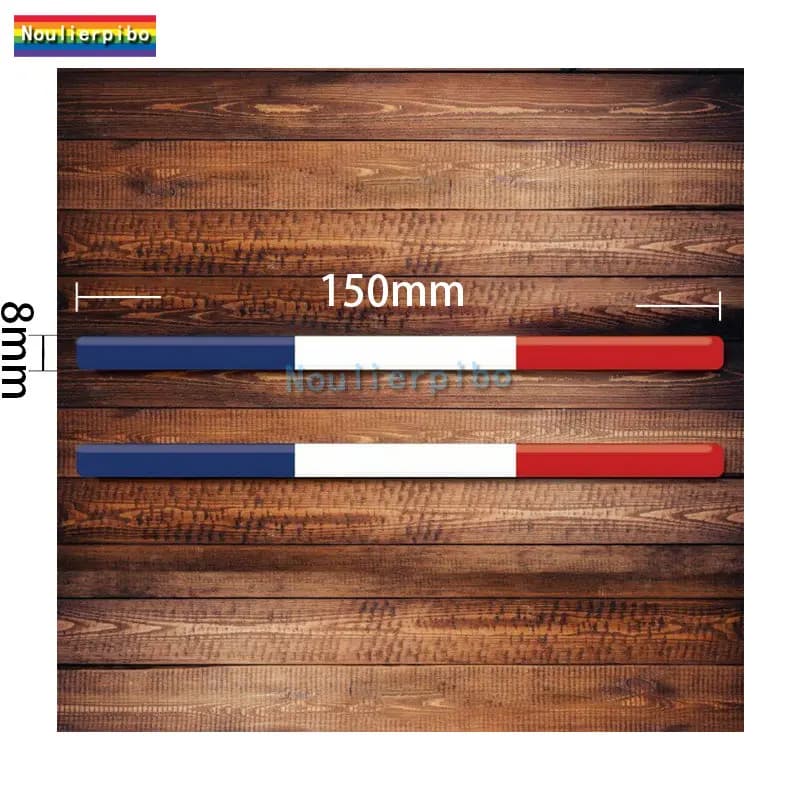 French Flag Badge Logo Dome Sticker 3D Car Sticker Gel Cover Decal Car Laptop Vinyl Waterproof Mobile Phone Truck Decal