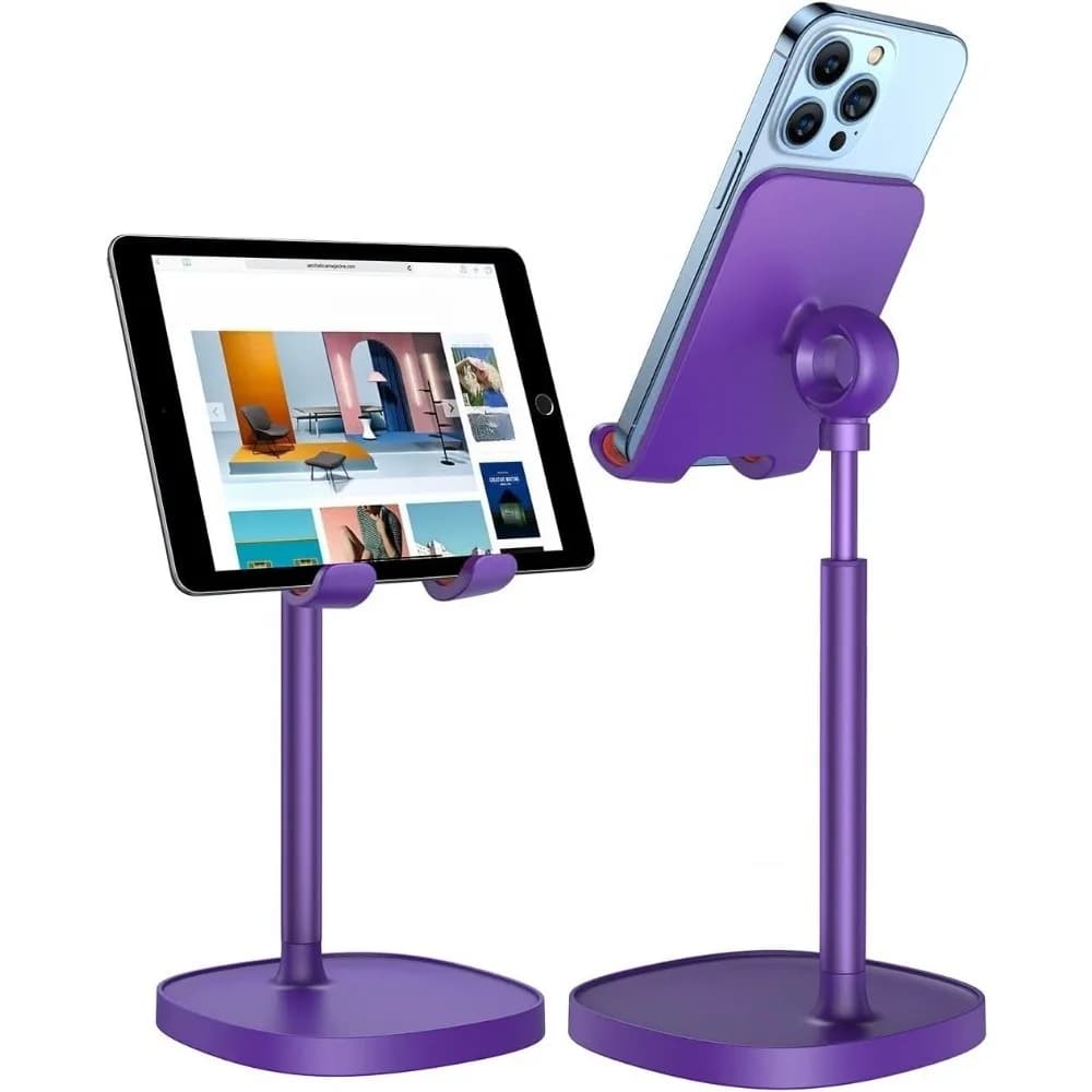 Supporto per telefono cellulare regolabile per supporto per telefono iPhone da scrivania, accessori da scrivania PC per supporto per iPhone iPad Air Tablet 4-10 pollici