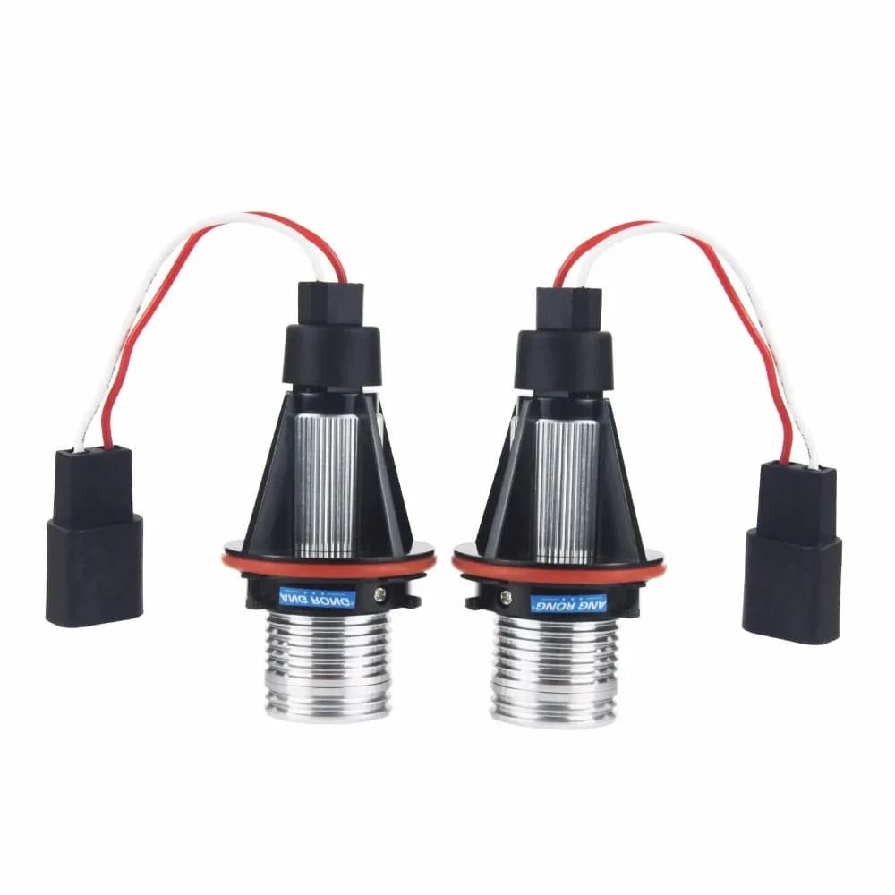 ANGRONG 2x Angel Eyes Halo Ring LED Indicatore luminoso Lampadina Canbus No Error Xenon Bianco Per BMW serie 5 E39 face-lifted