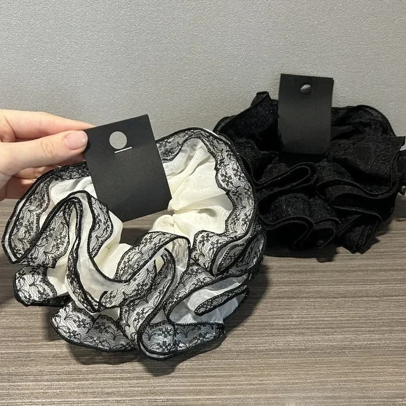 Korean Style Elegant Pearl Hair Tie Low Ponytail Hair Band for Women Fashion Hair Accessories Hair Tie