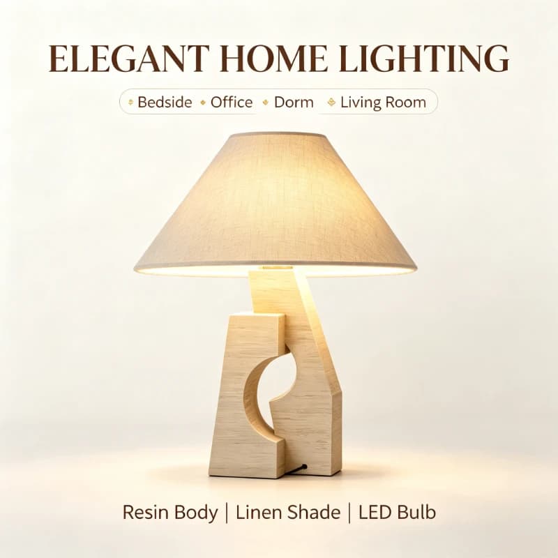 French Resin Bedroom Beside Lamps Art Living Room Decoration Led Lights Study Desk Light Fixtur Dining Table Romantic Lighting