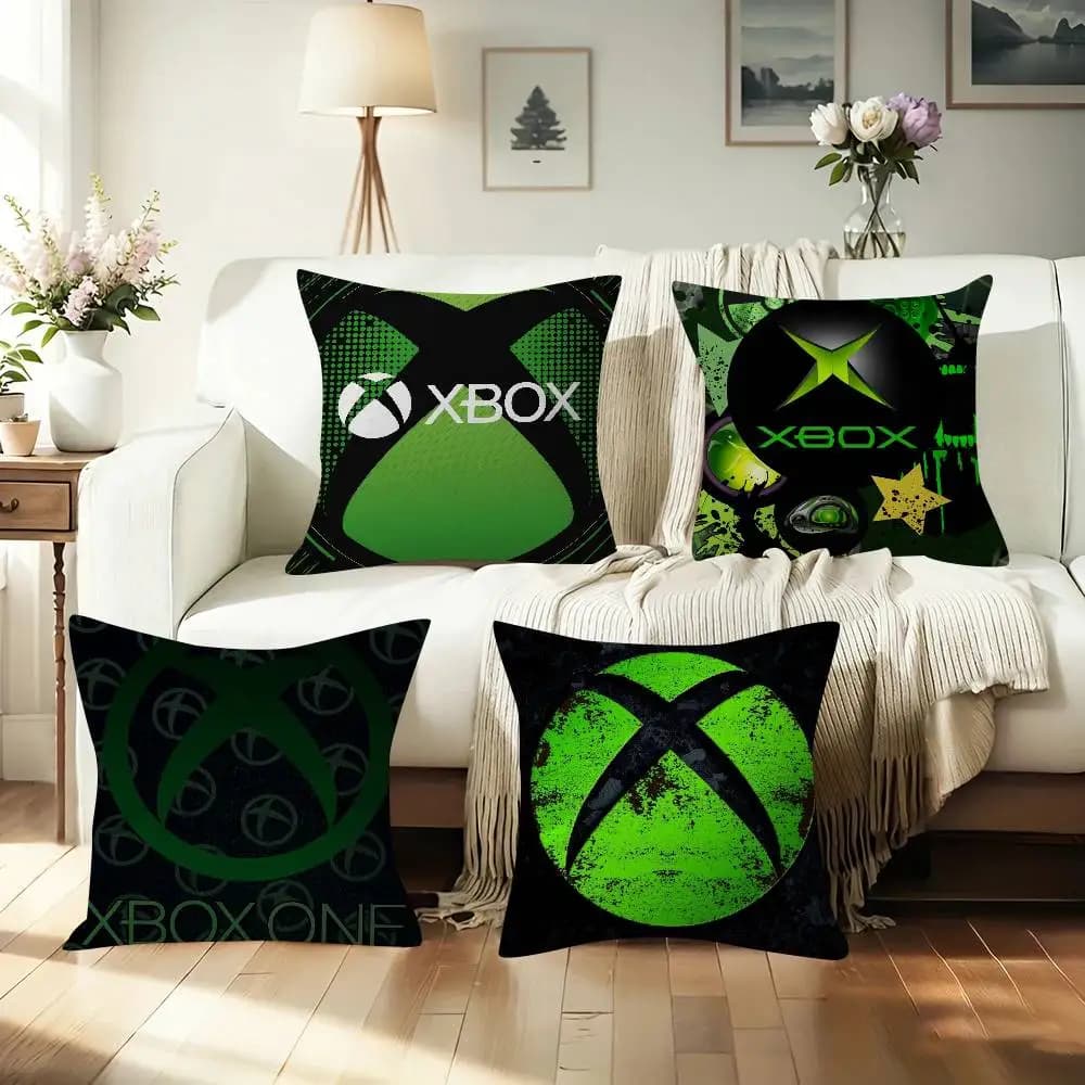Gaming Accessory Doublesided Printing X-XBox Maple Design Cushion Cover Happy Autumn Harvest decor Holiday Decorati Pillow Cover