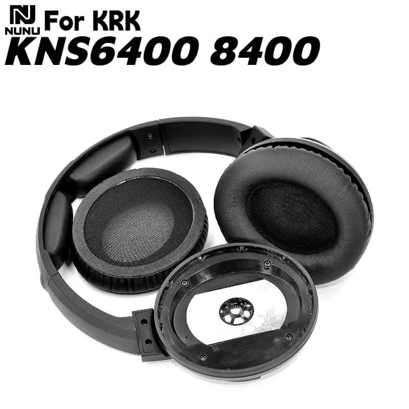 NUNU Cuscinetti auricolari di ricambio/cuscinetto per archetto per cuffie KRK KNS6400 KNS8400, copertura in spugna ultra morbida per cuffie