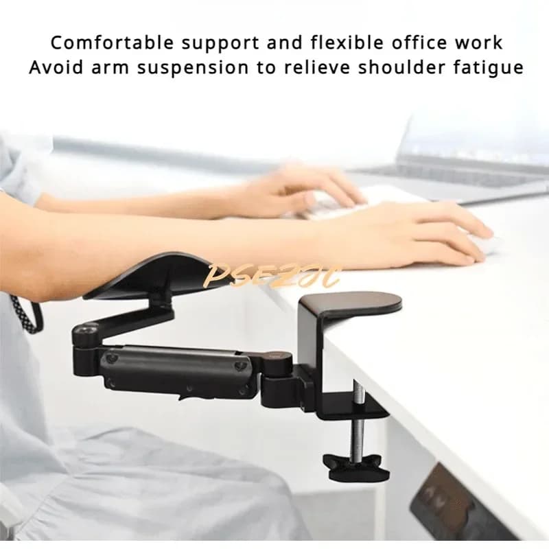 1 tappetino per mouse portatile regolabile staffa per bracciolo console supporto per gomito bracciolo ergonomico supporto per polso per scrivania da ufficio