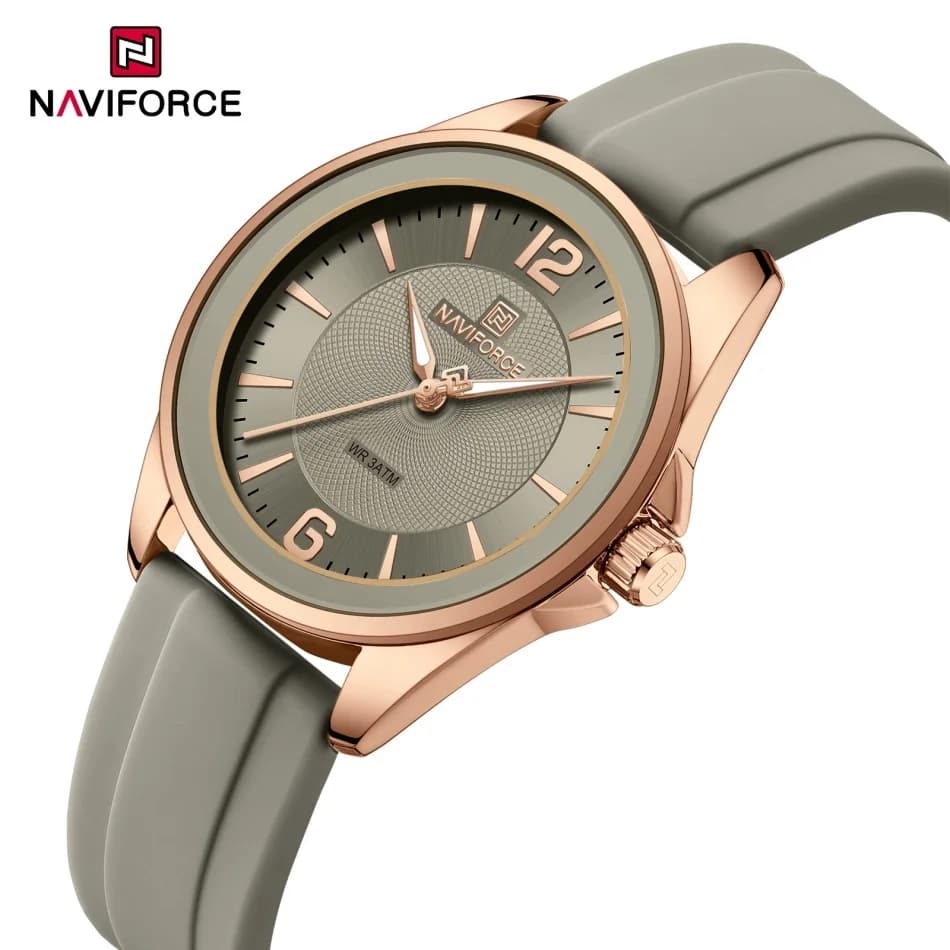 Nuovo Stile NAVIFORCE Orologi da Donna Sportivi con Cinturino in Silicone, Orologio da Polso al Quarzo da Donna, Regalo, Reloj Mujer, Relogios Feminino