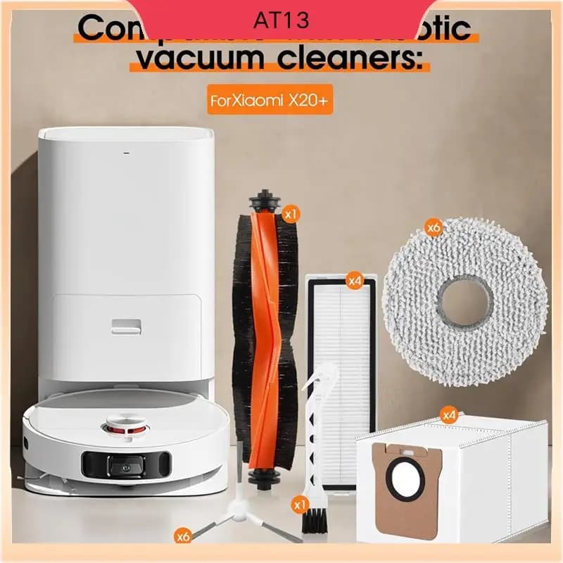 Set di accessori AT13 per aspirapolvere Xiaomi X20+, accessori per parti di ricambio per aspirapolvere robot Xiaomi X20 Plus