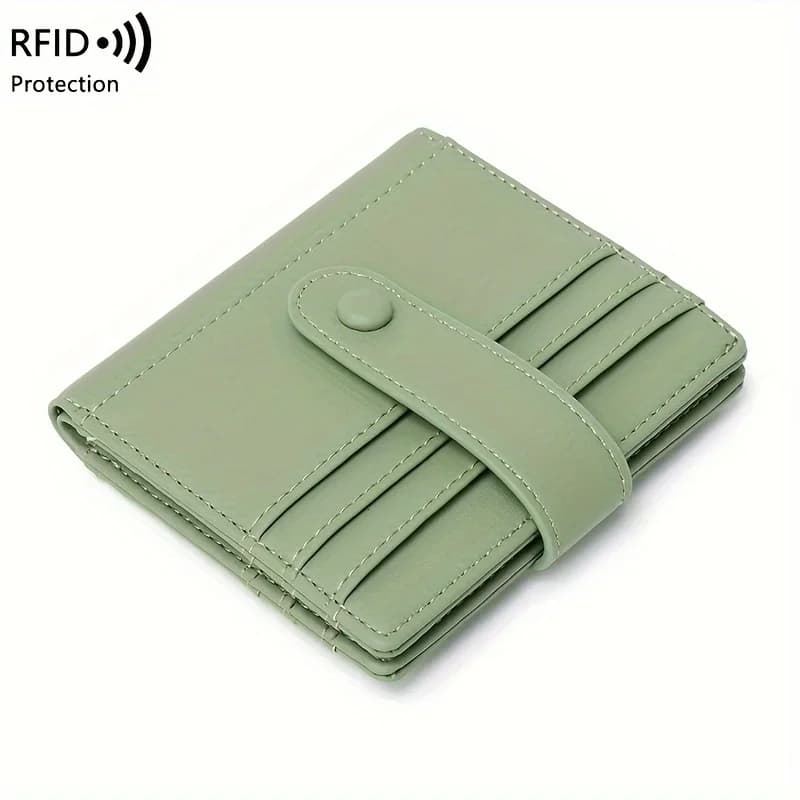 RFID anti-theft brush Women's wallet multi-card credit card bag Small lightweight multi-functional short wallet