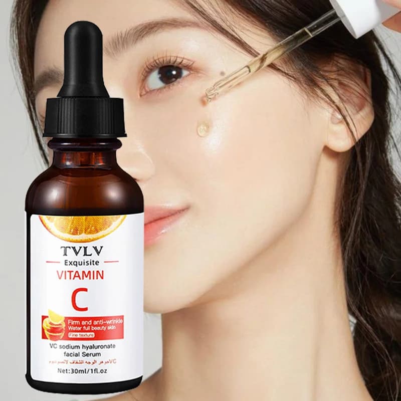 Siero viso e corpo alla vitamina C, acido ialuronico, idrata e nutre la pelle, uniforma il tono della pelle, rinfrescante, ringiovanisce la pelle, cura quotidiana della pelle