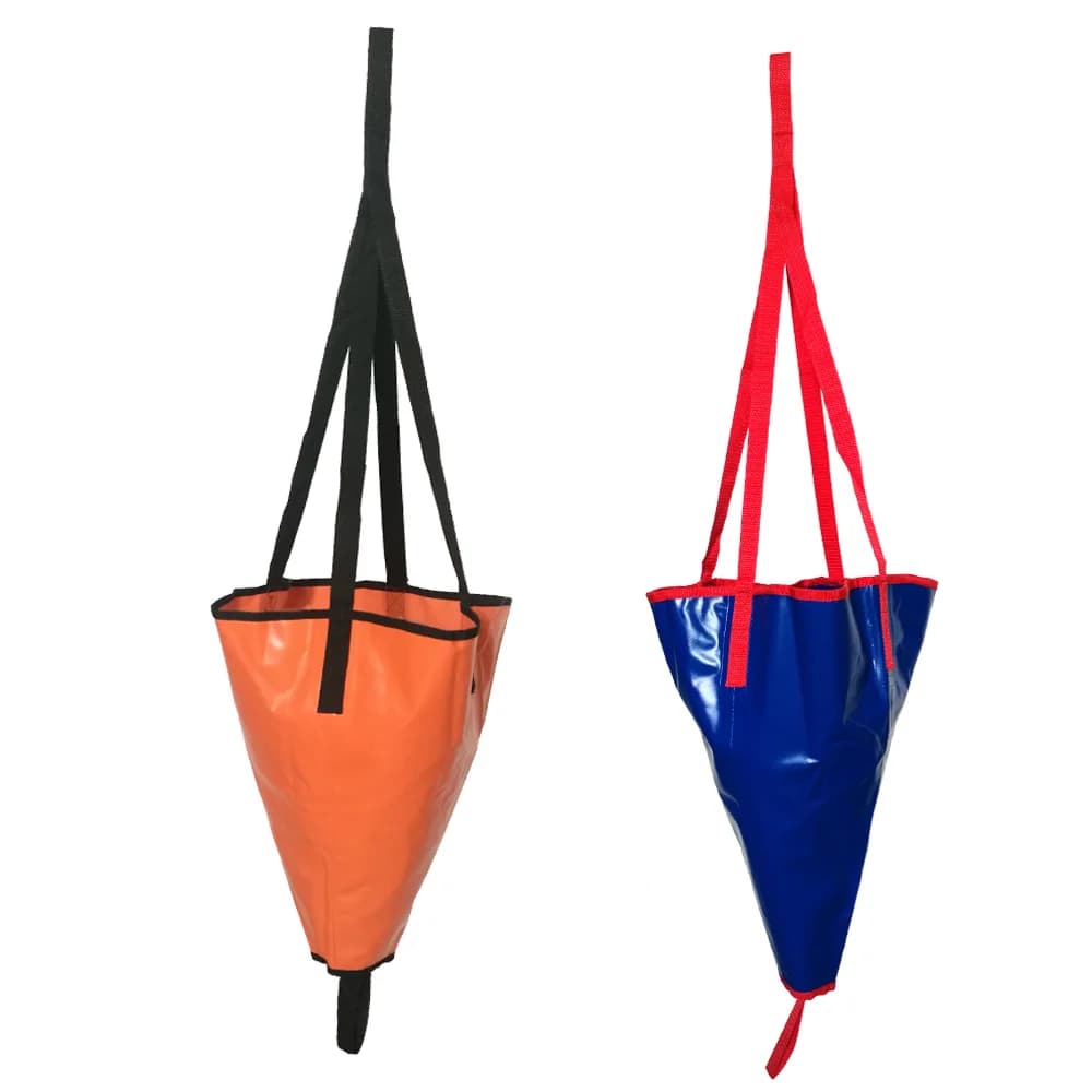 24/18 pollici Kayak Canoa Barca Yacht PVC Sea Anchor Drogue Freno Alla Deriva Vestito Fising Gonfiabile Barca Accessori