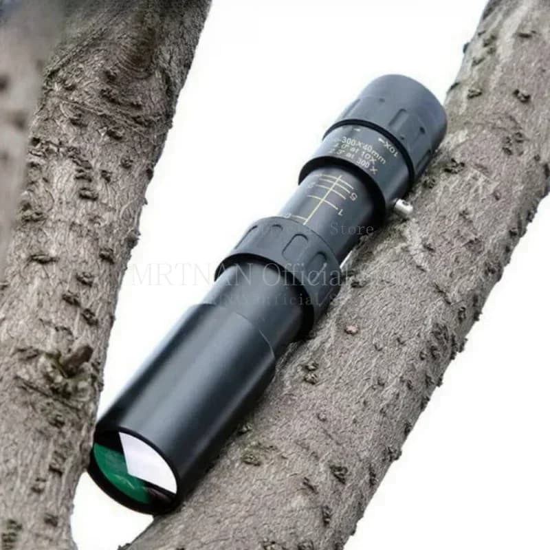 10-300x40 telescopio Zoom binocolo potente portatile con treppiede e staffa per telefono cellulare monoculare da viaggio da campeggio