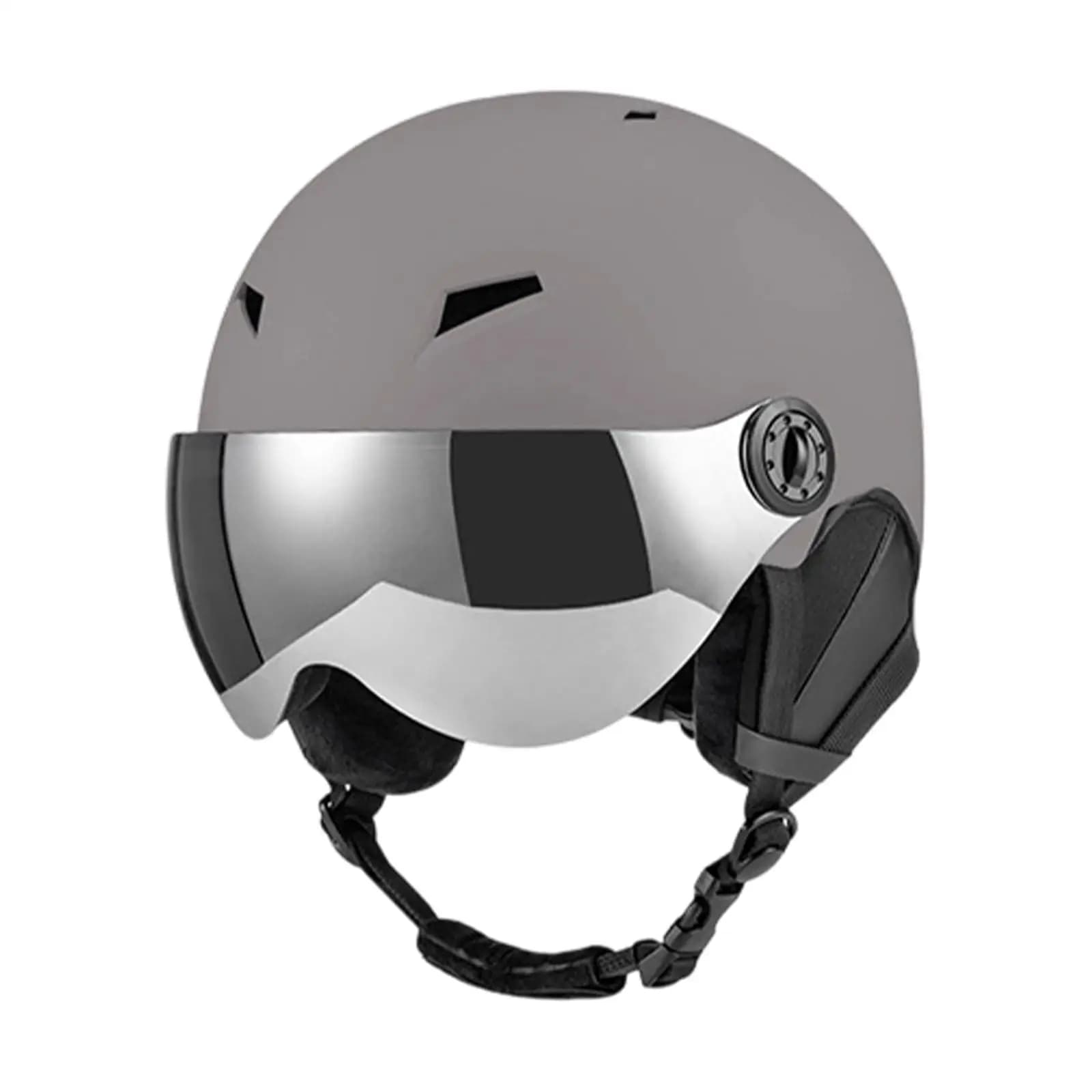 Windproof Ski Helmet with Goggles Thermal Foam Snowboard Protective Helmet for Children Adults