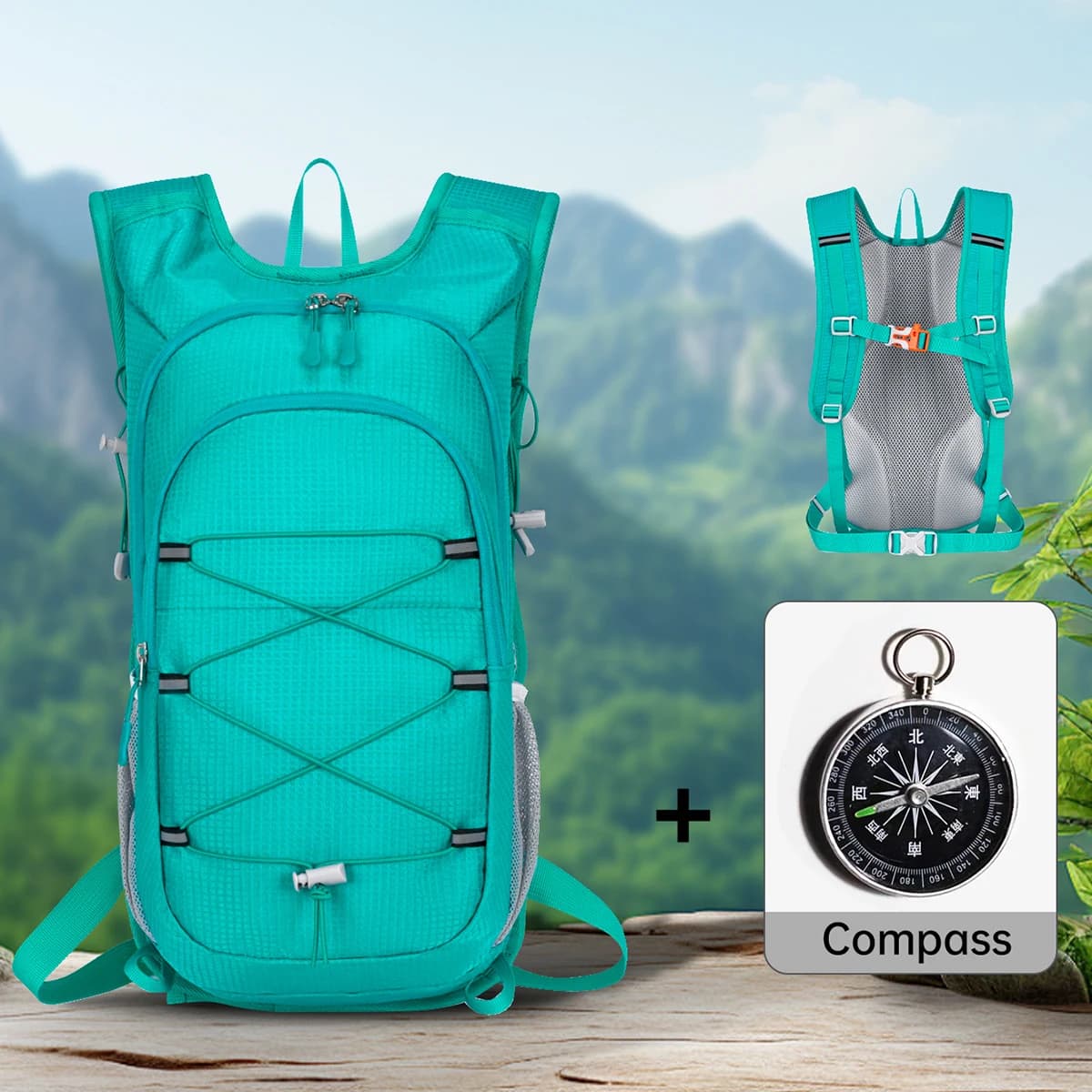 Hiking backpack, Small size lightweight bag for travel, Ultra-Slim multifunctional backpack for road cycling, for Men and Women