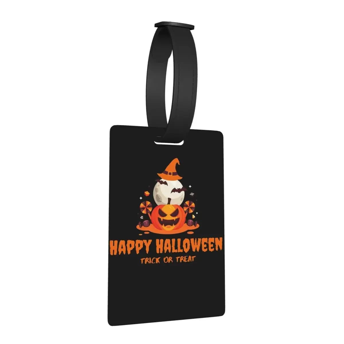 Modello teschio Zucca di Halloween Etichette per bagagli Accessori per valigie Viaggio Carino Bagaglio Imbarco Tag Porta etichette ID Nome Indirizzo