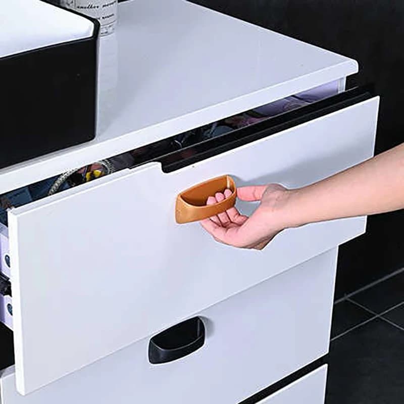 2 Pezzi Maniglia Adesiva per Porta Scorrevole in Vetro e Legno, Senza Foratura, per Finestre, Cassetti e Armadi