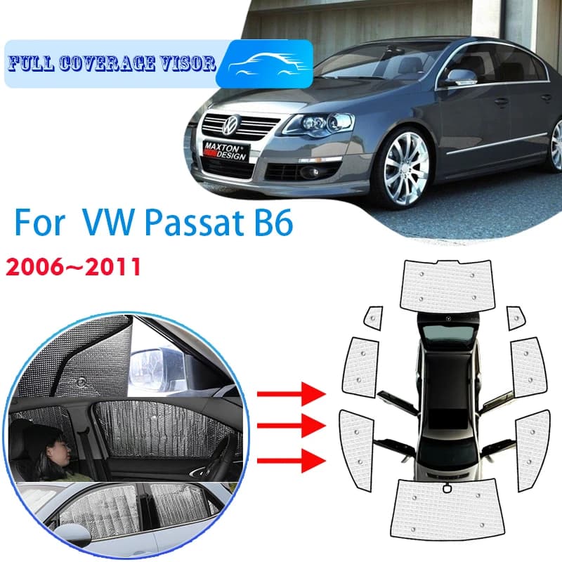Per Volkswagen VW Passat B6 2006 ~ 2011 2010 parabrezza per finestrino dell'auto parasole anteriore protezione UV riflettore parasole automatico