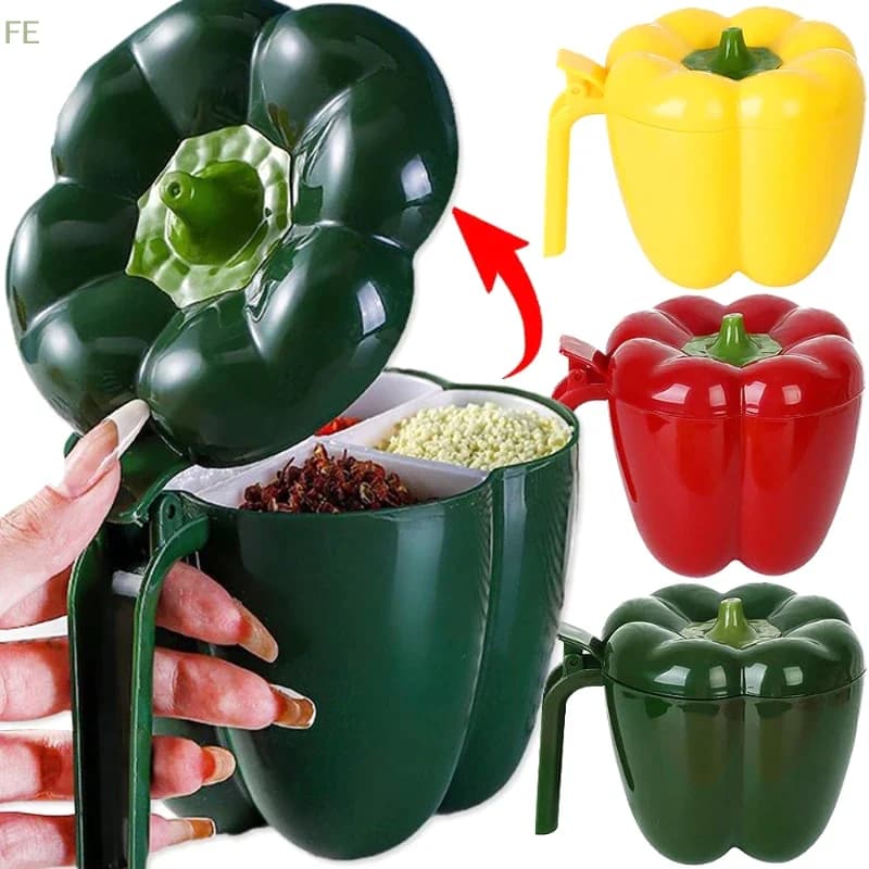 [FE] 1 Pezzo Contenitore Creativo in Plastica per Spezie, Organizzatore per Barattoli di Condimenti, Bottiglia per Spezie da Campeggio, Set di Utensili da Cucina