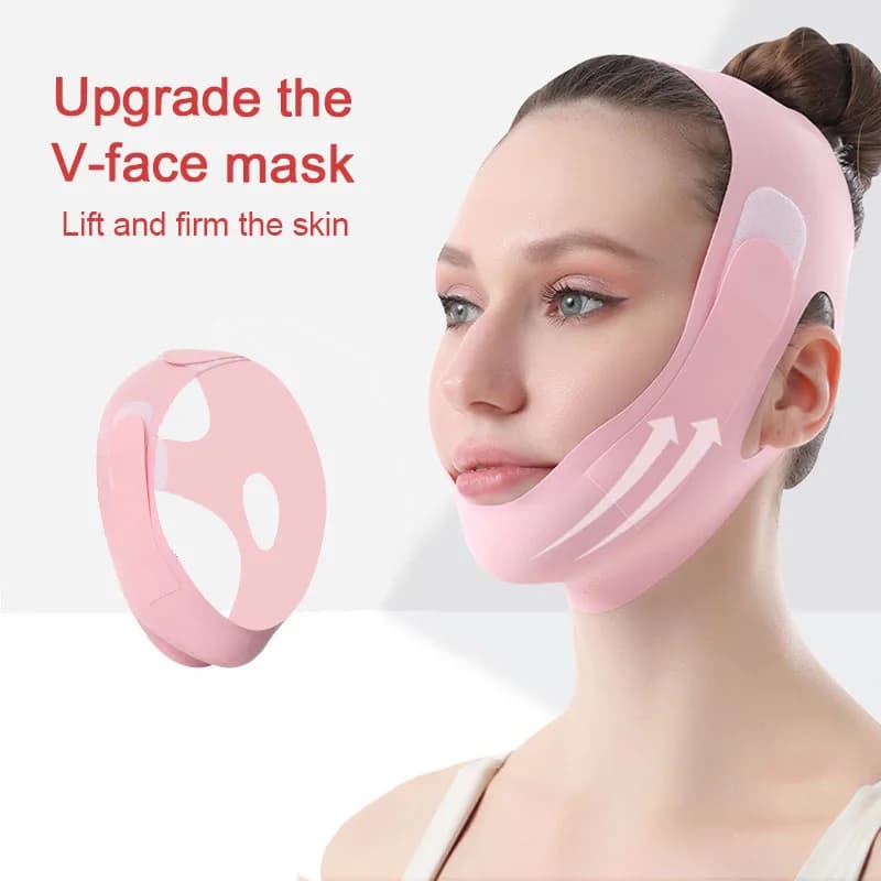 Nuovo Benda Modellante Viso a V per Donna, Fascia Lifting per Mento e Guance, Massaggiatore Anti-età, Strumento per la Cura della Pelle TLMZ01