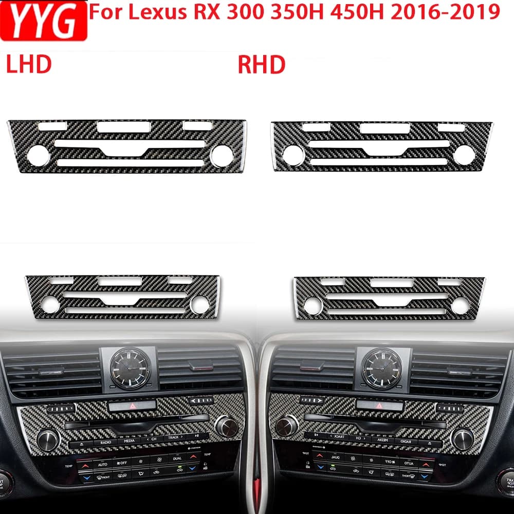 For Lexus RX 300 350H 450H 2016-2019 Accessories for Auto Carbon Fiber Board Decorative Cover Trim Auto Interior Car Sticker