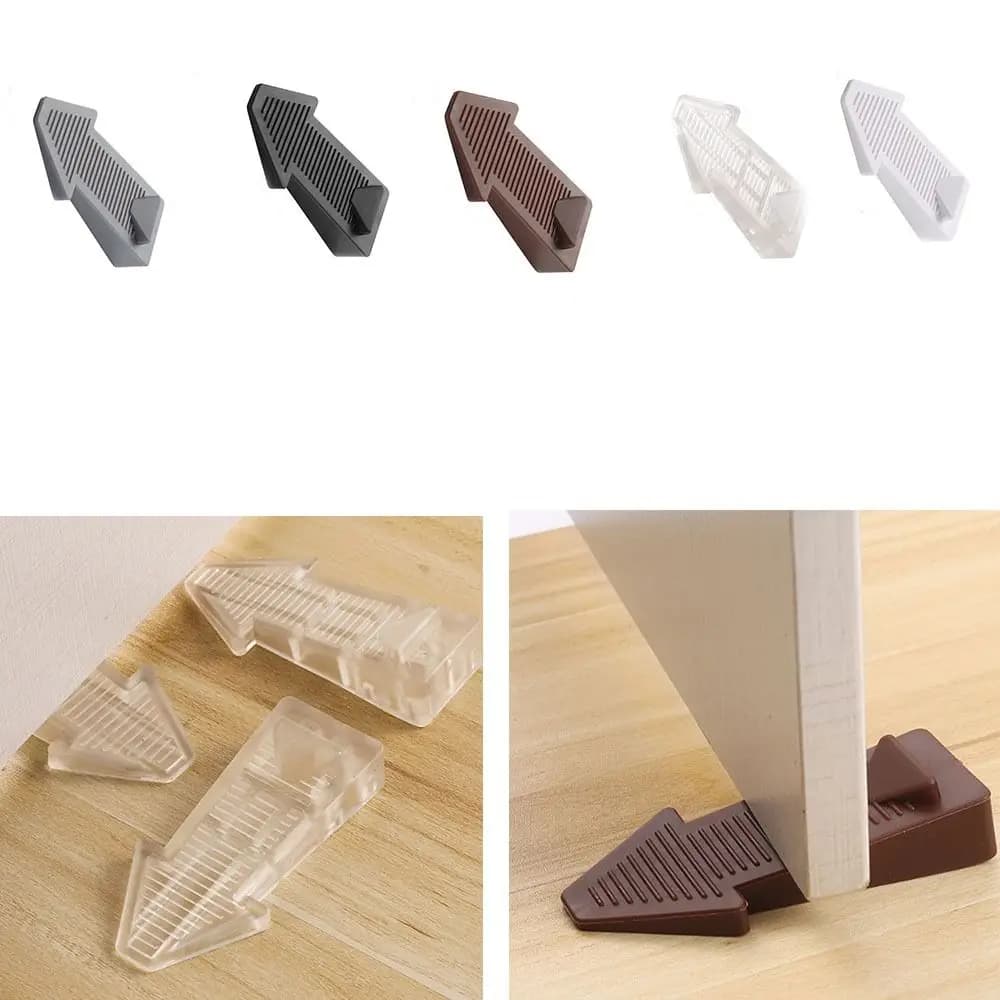 Fermaporta resistente al vento da 2 pezzi Fermaporta Buffer Blocco porta di sicurezza Fermaporta anticollisione in silicone Home Office