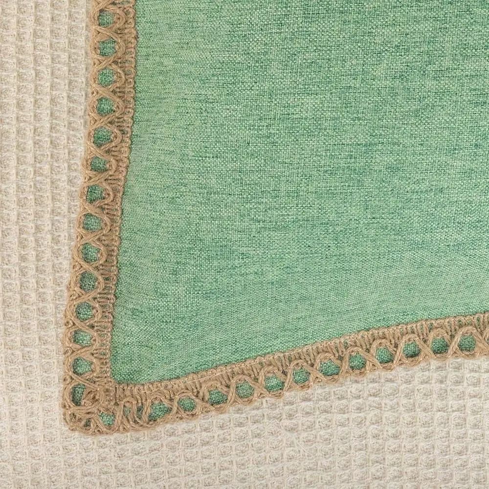 Fodera per cuscino lombare in lino 14 x 36 pollici, con bordi rifiniti e cuciture su misura, federa decorativa moderna stile rustico per esterni