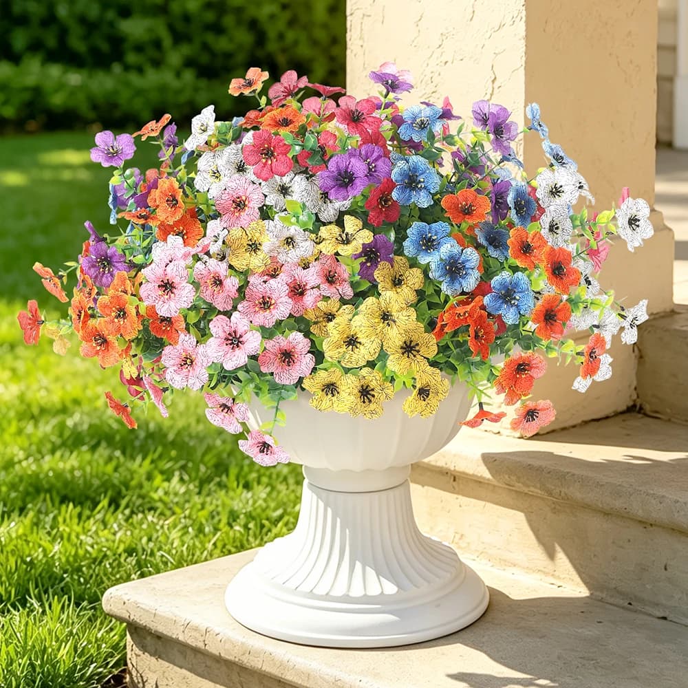 Bouquet di fiori artificiali a forma di margherita, 1/3 pezzi, 35 cm, fiori finti per decorazioni casa, giardino, matrimoni, ornamenti fai da te per piante in vaso