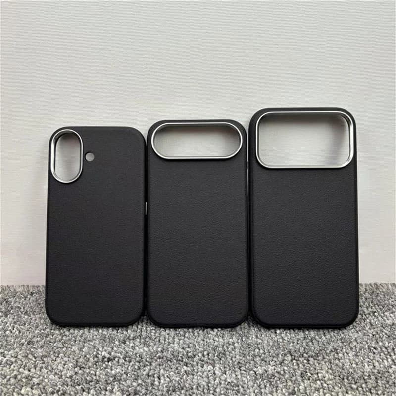For MagSafe Leather Case For iPhone 17 Pro Max 17 Ari Metal Lens Frosted Wireless Charge Cover Active Touch Camera Button Shell