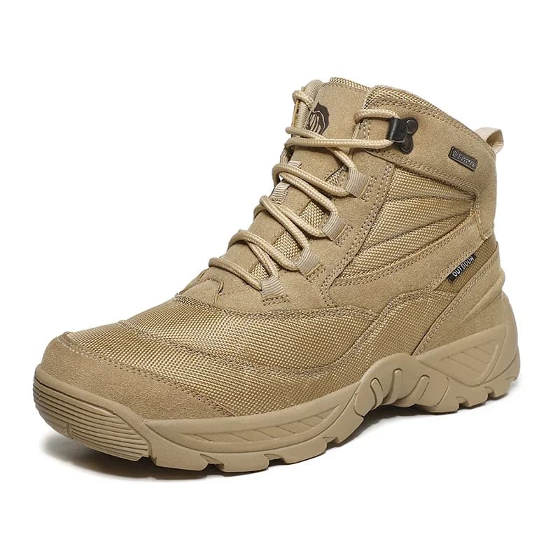 Scarpe tattiche alte con lacci da uomo, leggere, traspiranti in rete, per primavera e autunno, taglie forti 40-47