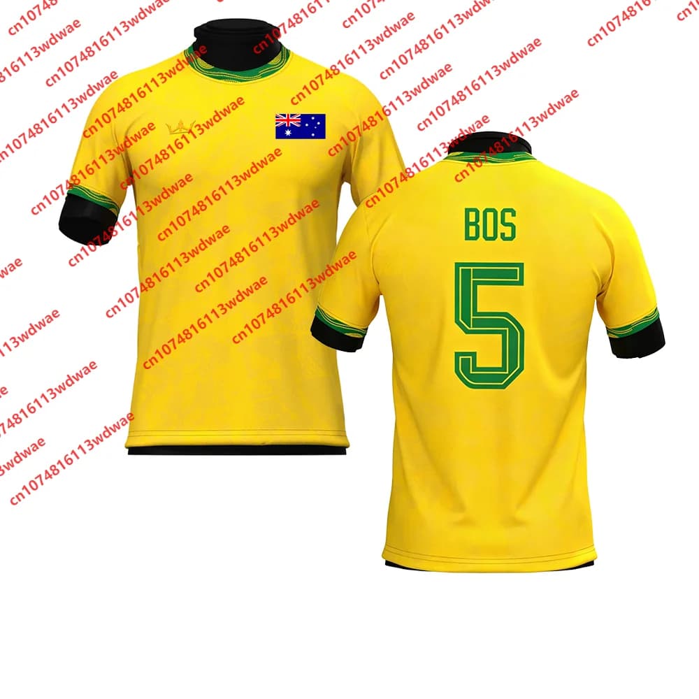 Australia Style clothing Football Jersey Quick-Dry BOS 5 Jersey Outdoor football Jersey Tracksuit Special Edition Kid Tee