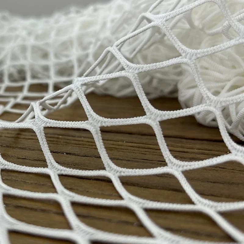 Mesh Large Fishing Net Fabric 2CM Diamond Grid Oversized Hollowed Out Transparent Elastic Soft for Clothing Diy Sewing