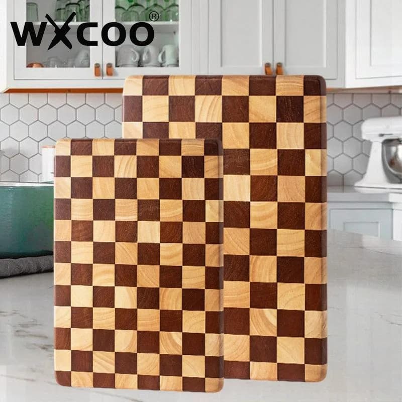WXCOO Tagliere per vassoio in legno Tagliere per mosaico in legno massello Tagliere per cucina Tagliere per mosaico per uso domestico Tagliere per frutta