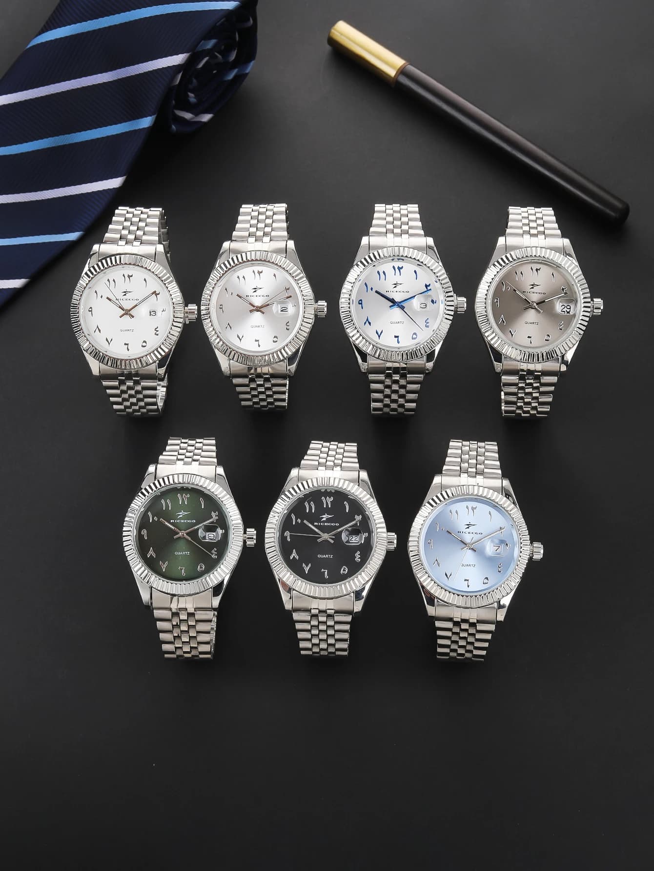 Orologi da uomo alla moda con data Orologio sportivo casual di lusso di fascia alta Orologi da polso classici da uomo al quarzo da lavoro in acciaio inossidabile