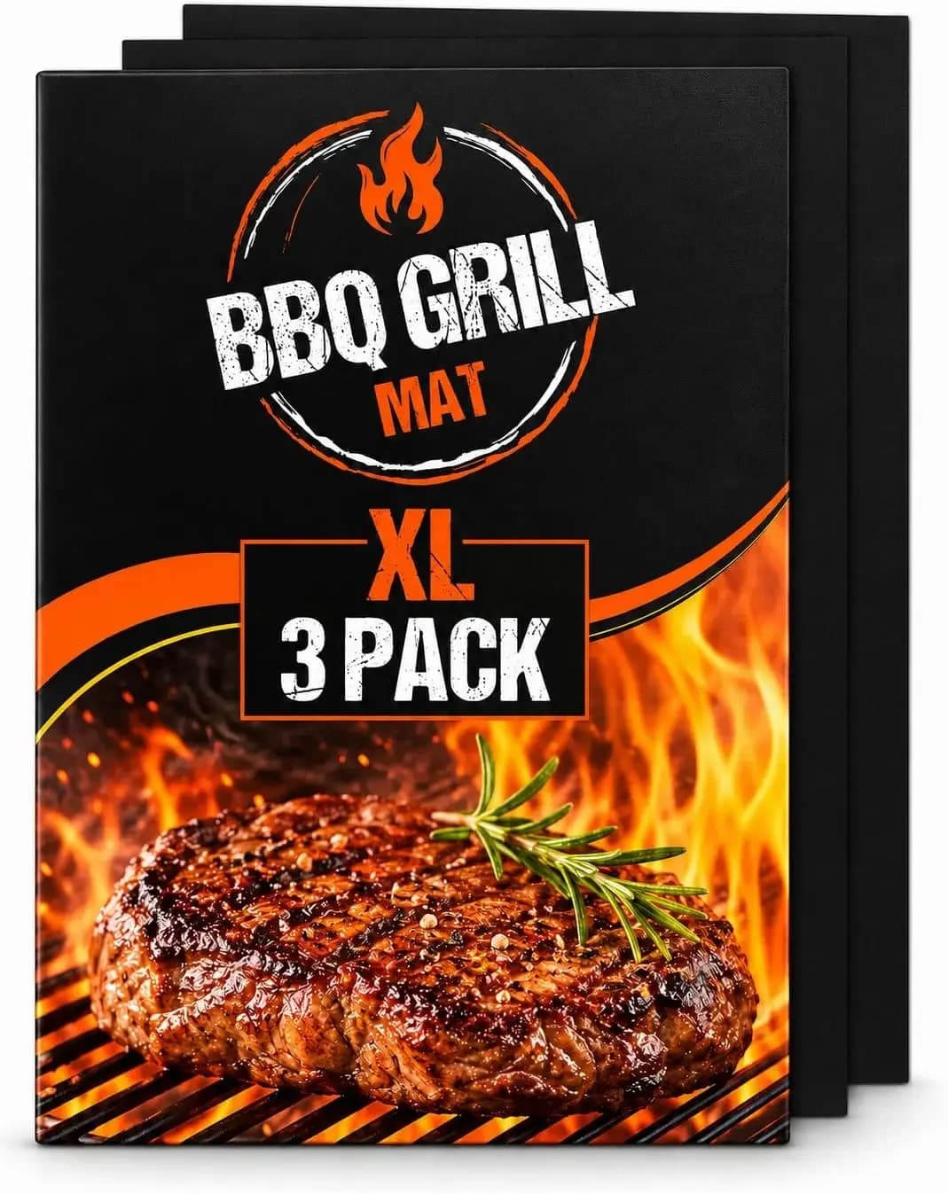 Extra Large Grill Mats (3 Pack) - Reusable Non-Stick BBQ Mats for Outdoor Grills, Heat Resistant & Easy Clean