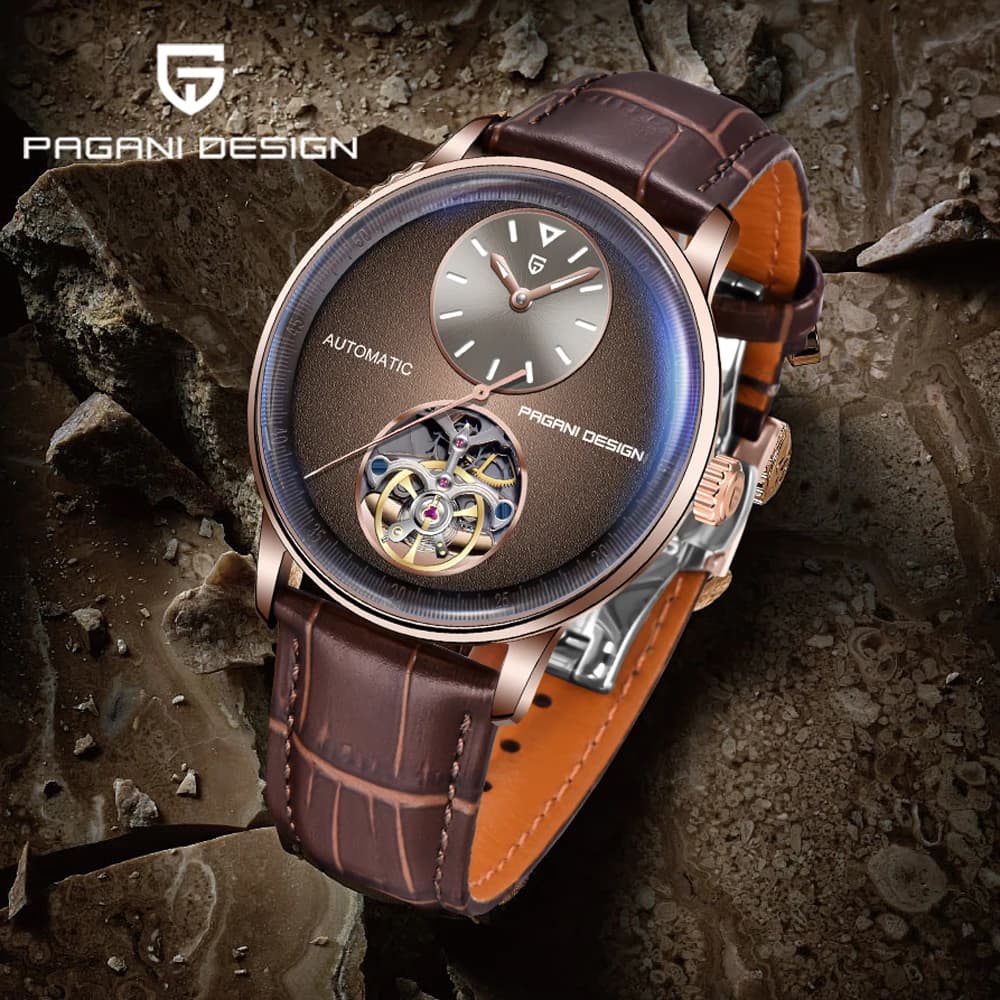 PAGANI DESIGN Men's Brand Luxury Automatic Mechanical Watches Leather Waterproof Watch mens Stainless Steel Sport Watch