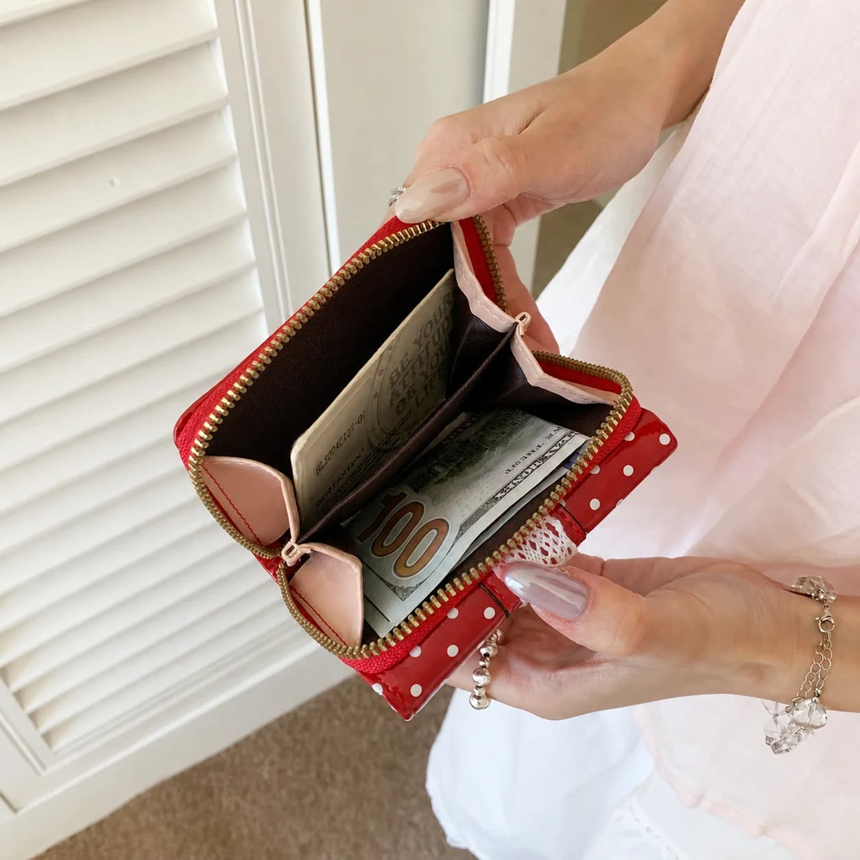Women'S Tri-Fold Wallet Ultra Lightweight Tri-Fold Coin Purse Coin Card Holder Cute Pu Wallet For Shopping Crossbody Bag