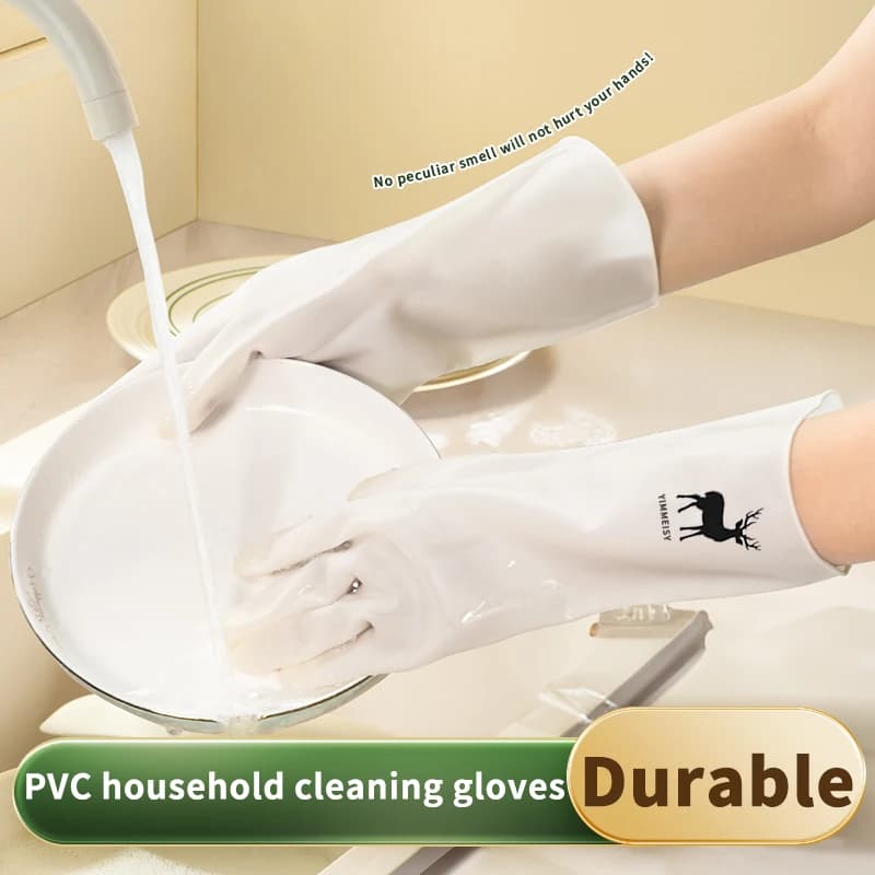 Guanti in Gomma Resistenti Impermeabili per Pulizie Domestiche Guanti in Lattice per Cucina Lavanderia e Lavaggio Piatti