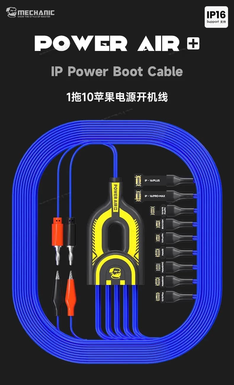 MECHANIC Power Air+ Boot DC Power Activaiton Line For iPhone 6~16PM Android Phone Battery Buckle Motherboard Testing Boot Cable