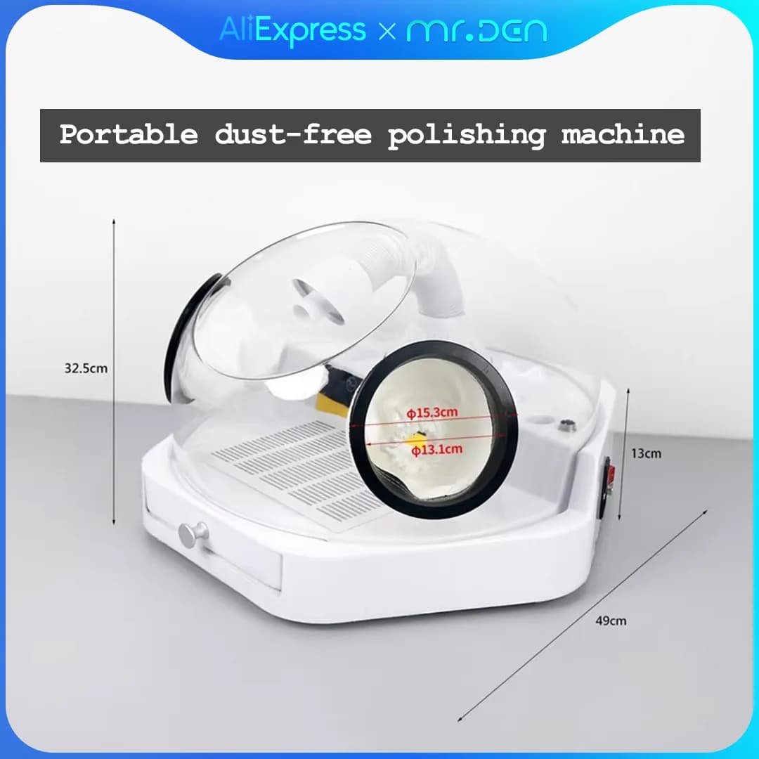Dental Polishing and Dust Collection All-in-one Portable Dust-free Polishing Machine Polishing Dust Box Oral Vacuum Cleaner