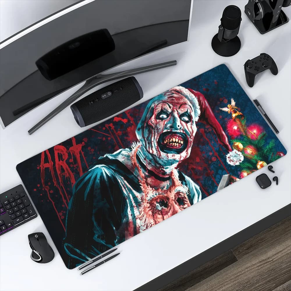 Mouse Slasher Horror Film Pad Non-slip Lockedge T-Terrifier Office Student Gaming Thickened Large Writing Cushion MousePad