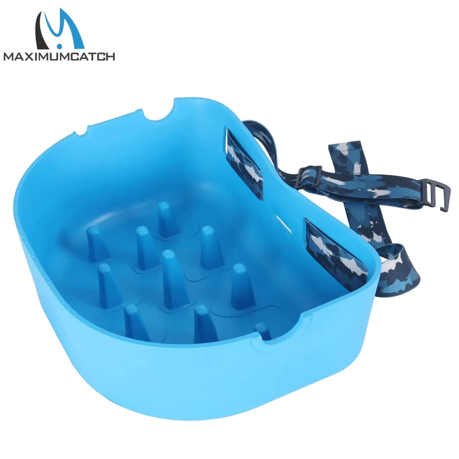 MAXCATCH FFSB Superlight Fly Fishing Stripping Basket Floating Packable Stripping Tray Fishing Tackle Box for Wading Casting