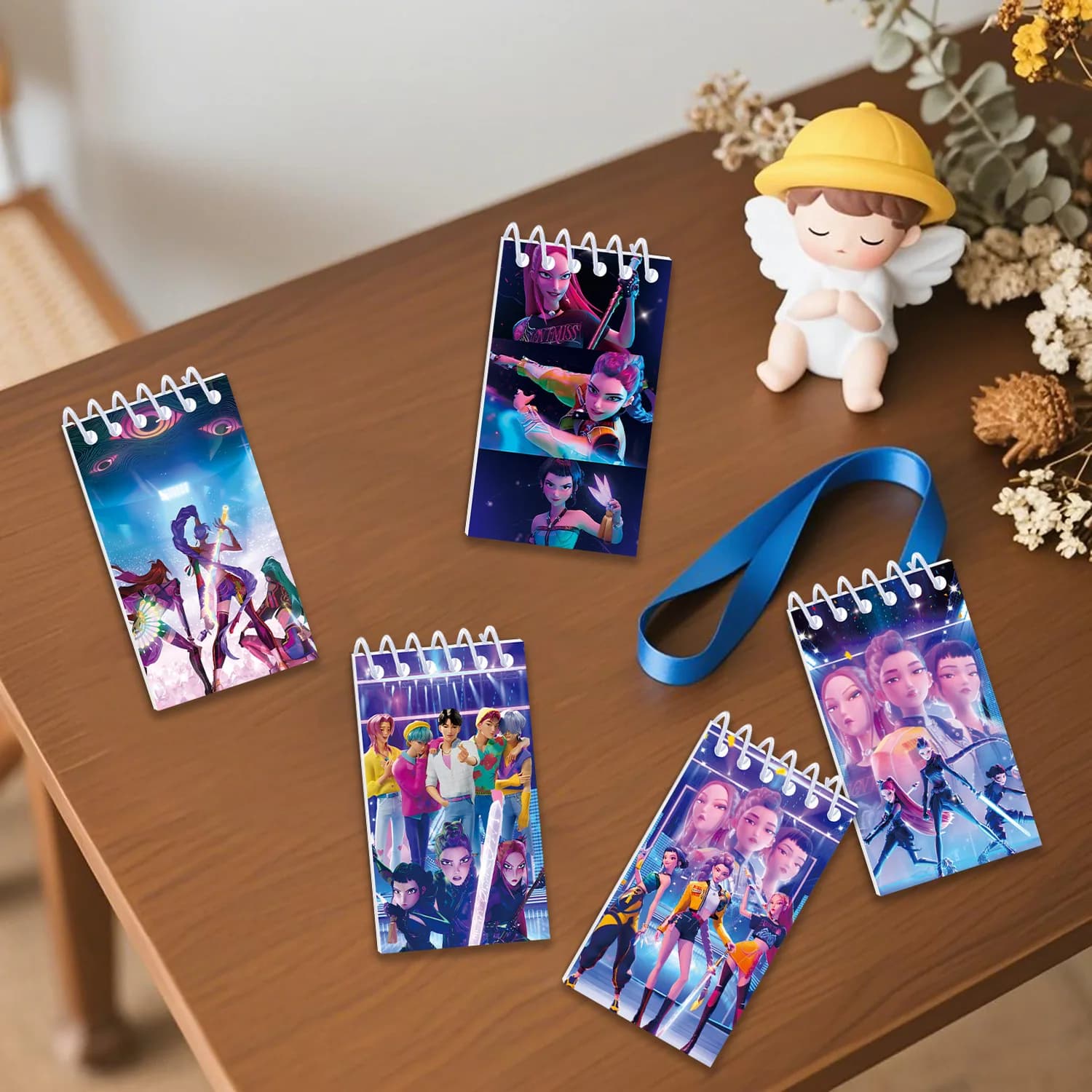 10 pezzi Kpop Demon Hunter Anime Notebook Studente Planner Blocco note portatili Forniture per ufficio scolastico Accessori Set regalo