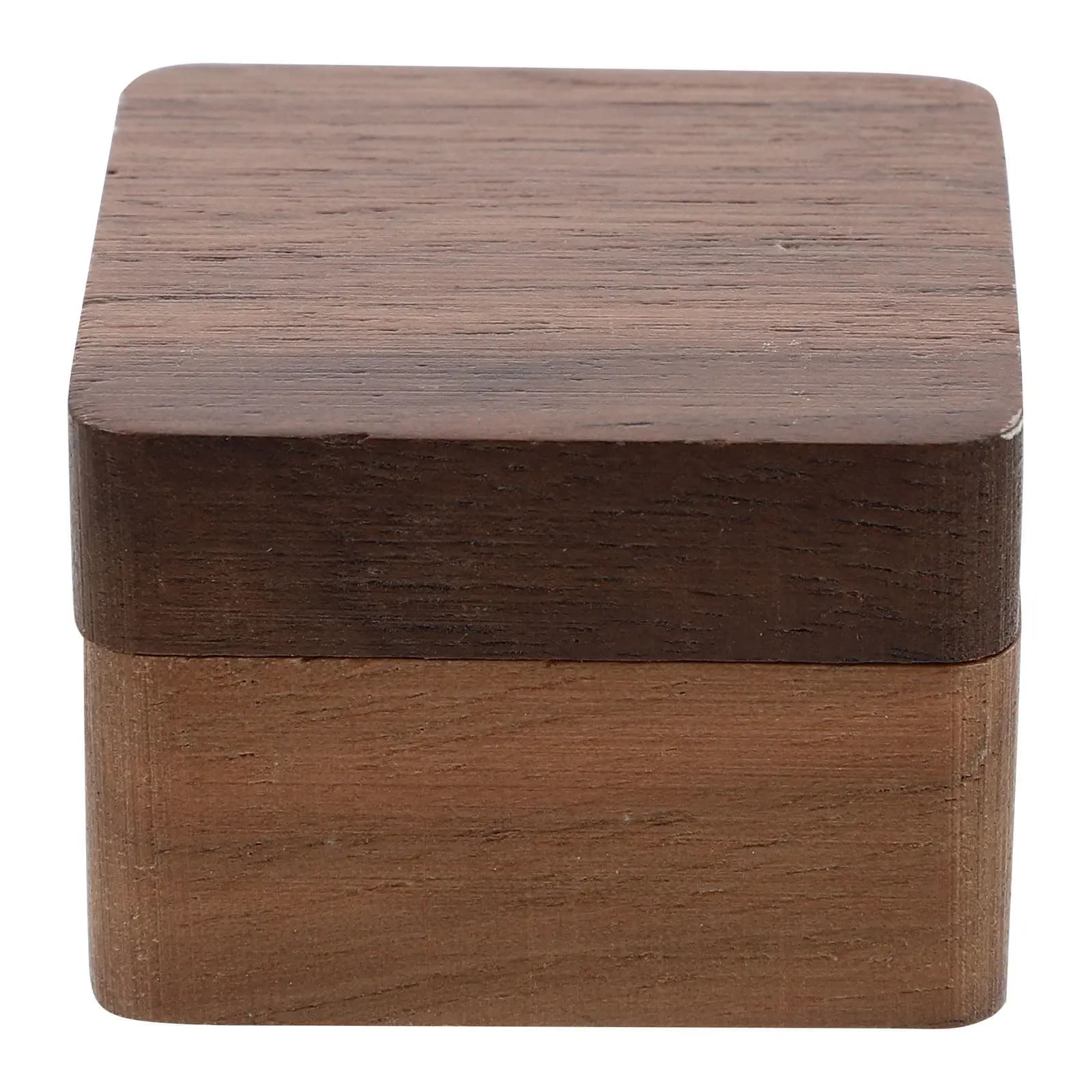 Handcrafted Wooden Pick Storage Box for Guitar Bass Plectrums Eco-Safe Material Rounded Surface Elegant Grain Texture