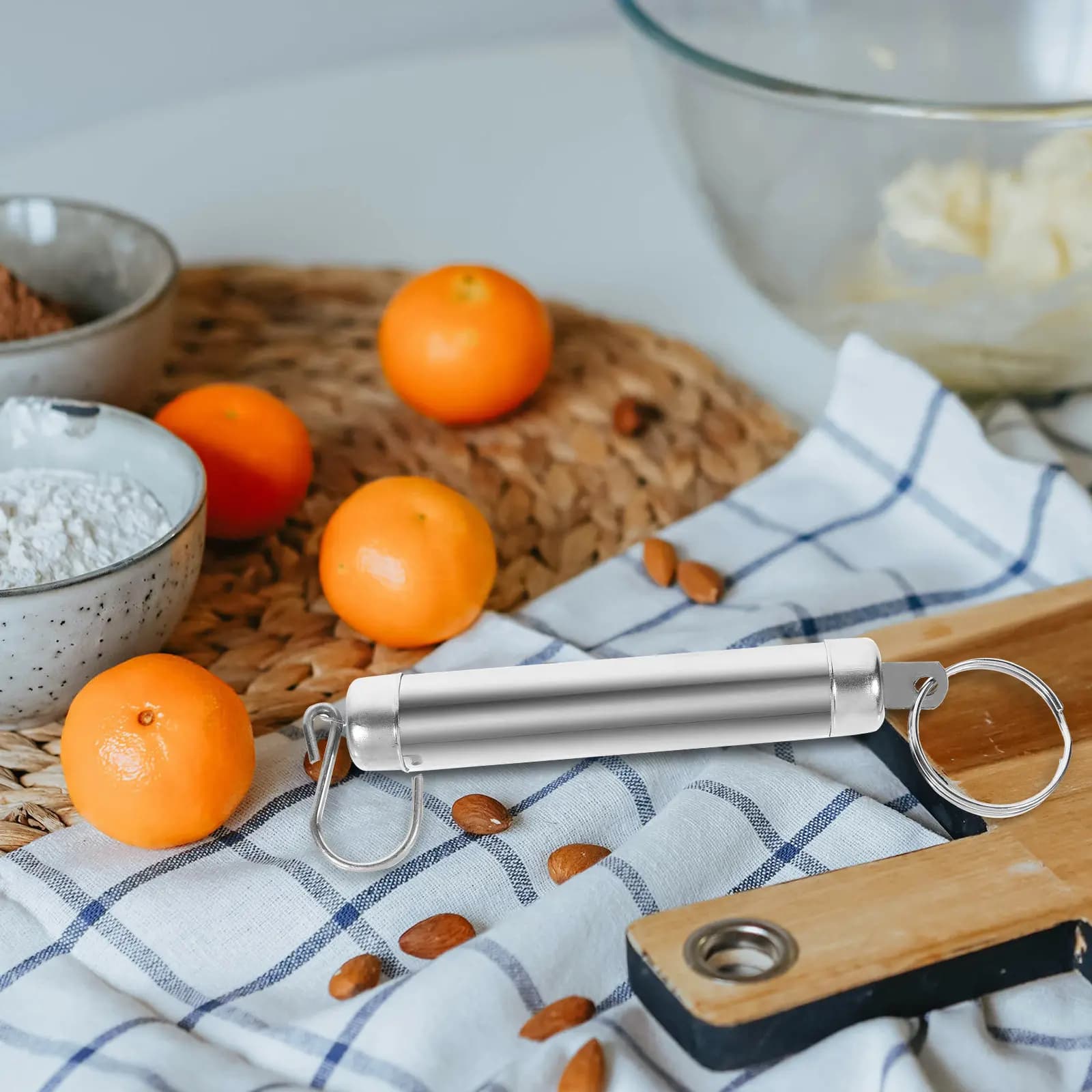 Bilancia Meccanica a Molla Portatile con Gancio per Cucina, Alimenti, Bagagli, Viaggi, Pesca