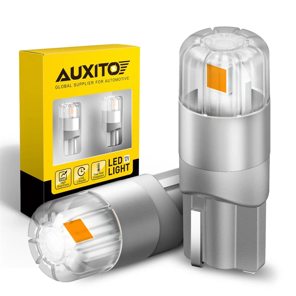AUXITO 2x T10 W5W Led Canbus Super Bright Orange LED Luci di parcheggio per auto Lettura interna Lampada a cupola Luce targa per BMW